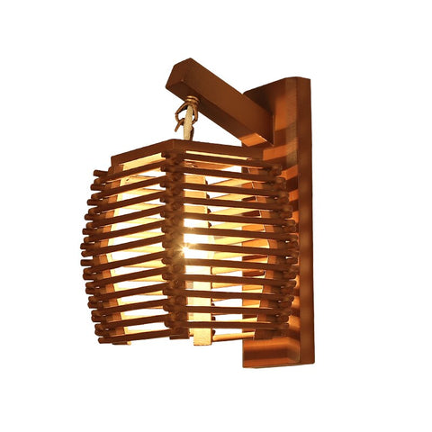 Image of Cassia - Wooden Lantern Lamp