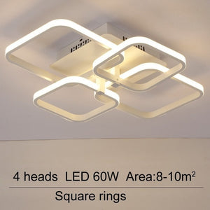Layered Square Modern LED Chandelier