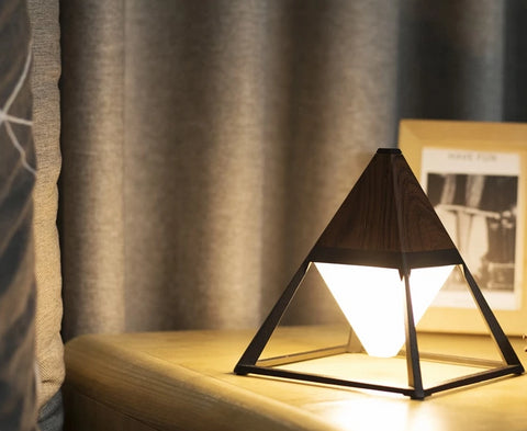 Image of Pyramid Touch Activated Diamond Lamp