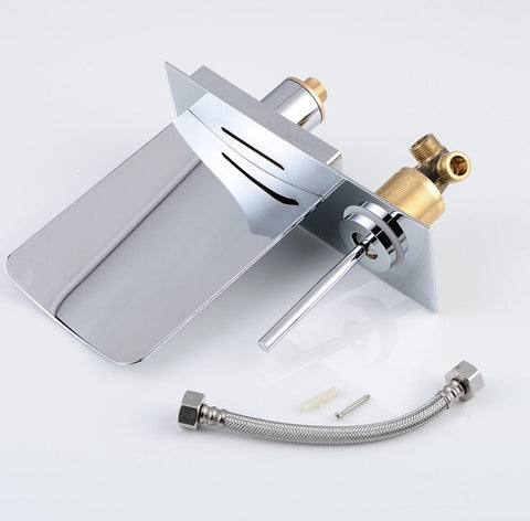 Image of Wall Bathroom Sink Faucet LED